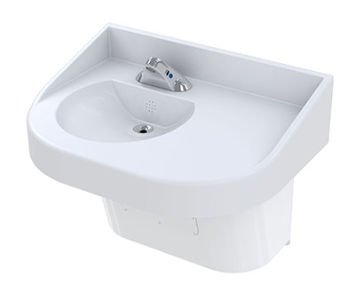 3778 Series Ligature-Resistant, ADA-Compliant Corner Sink by Whitehall Manufacturing