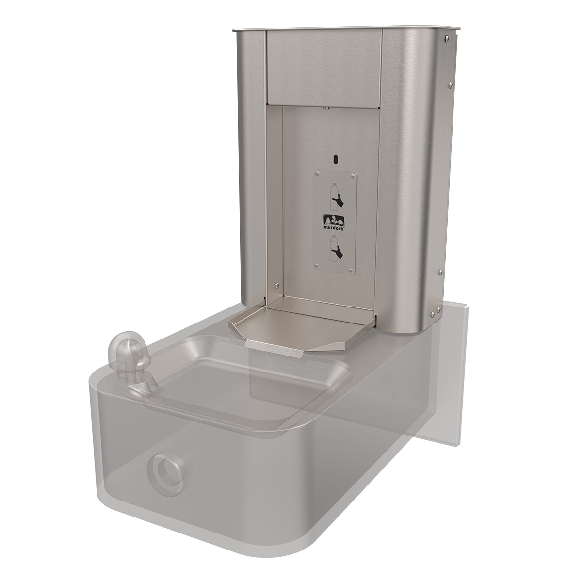 BF2SC Water Bottle Filling Station on Competitor Fountain